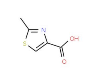 2-Methyl-1,3-thiazole-4-carboxylic acid (CAS 35272-15-2) - chemical structure image