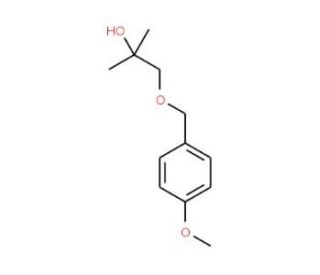 2-Methyl-1-(4-methoxyphenyl)methoxy-2-propanol (CAS 154044-75-4) - chemical structure image