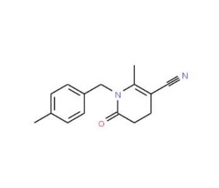 2-Methyl-1-(4-methylbenzyl)-6-oxo-1,4,5,6-tetrahydro-3-pyridinecarbonitrile (CAS 338415-13-7) - chemical structure image