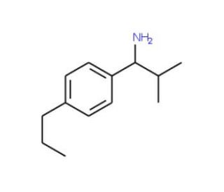 2-methyl-1-(4-propylphenyl)propan-1-amine - chemical structure image