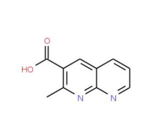 2-Methyl-1,8-naphthyridine-3-carboxylic acid (CAS 387350-60-9) - chemical structure image
