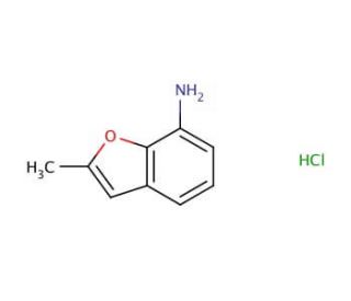 2-methyl-1-benzofuran-7-amine hydrochloride - chemical structure image