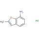 2-methyl-1-benzofuran-7-amine hydrochloride - chemical structure image
