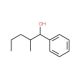 2-Methyl-1-phenyl-1-pentanol, erythro + threo (CAS 73177-67-0) - chemical structure image