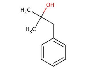 2-Methyl-1-phenyl-2-propanol (CAS 100-86-7) - chemical structure image