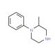 2-Methyl-1-phenylpiperazine (CAS 2946-76-1) - chemical structure image