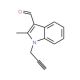 2-Methyl-1-prop-2-ynyl-1H-indole-3-carbaldehyde (CAS 842973-82-4) - chemical structure image