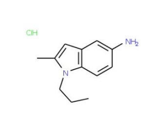 2-Methyl-1-propyl-1H-indol-5-ylamine hydrochloride - chemical structure image
