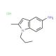 2-Methyl-1-propyl-1H-indol-5-ylamine hydrochloride - chemical structure image