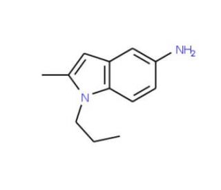 2-Methyl-1-propyl-1H-indol-5-ylamine - chemical structure image