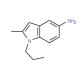 2-Methyl-1-propyl-1H-indol-5-ylamine - chemical structure image