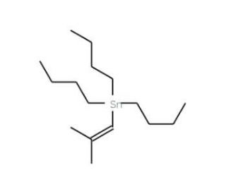 2-Methyl-1-(tributylstannyl)prop-1-ene (CAS 66680-86-2) - chemical structure image