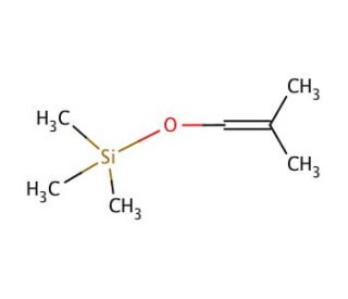 2-Methyl-1-(trimethylsilyloxy)-1-propene (CAS 6651-34-9) - chemical structure image