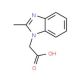 (2-methyl-1H-benzimidazol-1-yl)acetic acid (CAS 40332-17-0) - chemical structure image