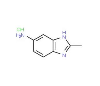 2-methyl-1H-benzimidazol-5-amine hydrochloride (CAS 1571-93-3) - chemical structure image