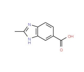 2-Methyl-1H-benzimidazole-5-carboxylic acid (CAS 709-19-3) - chemical structure image