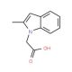 (2-methyl-1H-indol-1-yl)acetic acid (CAS 86704-55-4) - chemical structure image
