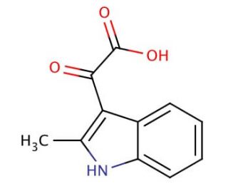 (2-methyl-1H-indol-3-yl)(oxo)acetic acid - chemical structure image
