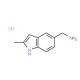 (2-Methyl-1H-indol-5-yl)methylamine hydrochloride - chemical structure image
