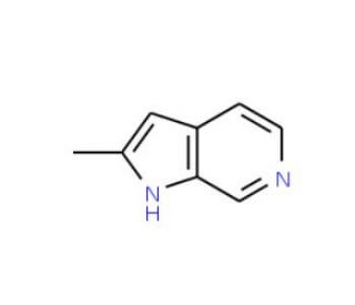 2-Methyl-1H-pyrrolo[2,3-c]pyridine (CAS 65645-56-9) - chemical structure image