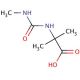 2-methyl-2-[(methylcarbamoyl)amino]propanoic acid - chemical structure image