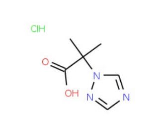 2-Methyl-2-[1,2,4]triazol-1-yl-propionic acid hydrochloride - chemical structure image