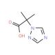 2-Methyl-2-(1H-1,2,4-triazol-1-yl)propanoic acid (CAS 303148-48-3) - chemical structure image