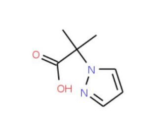 2-Methyl-2-(1H-pyrazol-1-yl)propanoic acid - chemical structure image