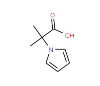 2-methyl-2-(1H-pyrrol-1-yl)propanoic acid - chemical structure image