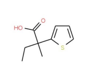 2-Methyl-2-(2-thienyl)butanoic acid - chemical structure image