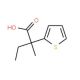 2-Methyl-2-(2-thienyl)butanoic acid - chemical structure image