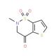 2-Methyl-2,3-dihydro-4H-thieno[2,3-e][1,2]thiazin-4-one 1,1-dioxide - chemical structure image