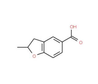 2-Methyl-2,3-dihydro-benzofuran-5-carboxylic acid (CAS 103204-80-4) - chemical structure image