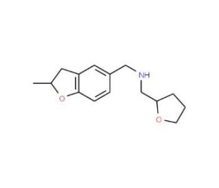 (2-Methyl-2,3-dihydro-benzofuran-5-ylmethyl)-(tetrahydro-furan-2-ylmethyl)-amine - chemical structure image