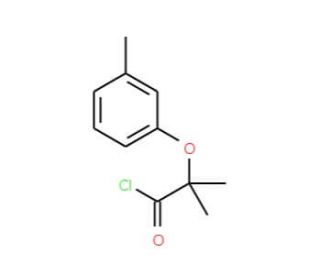 2-methyl-2-(3-methylphenoxy)propanoyl chloride - chemical structure image