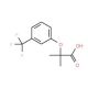 2-Methyl-2-[3-(trifluoromethyl)phenoxy]-propanoic acid - chemical structure image