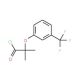2-methyl-2-[3-(trifluoromethyl)phenoxy]propanoyl chloride - chemical structure image