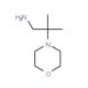 2-Methyl-2-(4-morpholinyl)propylamine (CAS 173336-43-1) - chemical structure image