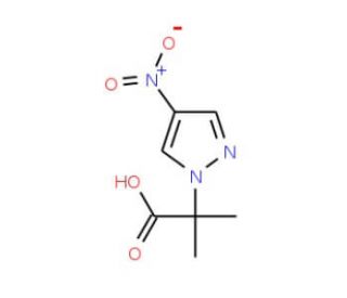 2-Methyl-2-(4-nitro-pyrazol-1-yl)-propionic acid - chemical structure image