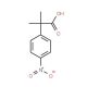 2-Methyl-2-(4-nitrophenyl)-propionic acid (CAS 42206-47-3) - chemical structure image