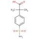 2-Methyl-2-(4-sulfamoylphenyl)propionic Acid (CAS 374067-95-5) - chemical structure image