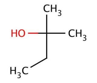 2-Methyl-2-butanol (CAS 75-85-4) - chemical structure image