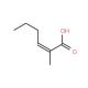 2-Methyl-2-hexenoic acid (CAS 28897-58-7) - chemical structure image