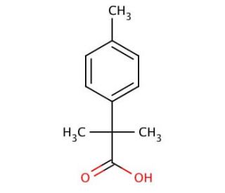 2-Methyl-2-(p-tolyl)propanoic Acid (CAS 20430-18-6) - chemical structure image