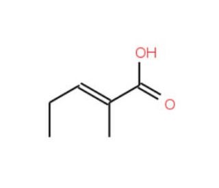 2-Methyl-2-pentenoic acid (CAS 3142-72-1) - chemical structure image
