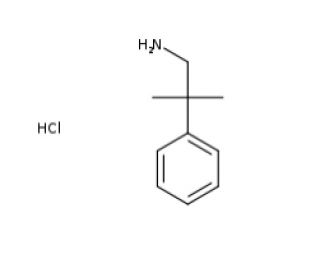 2-Methyl-2-phenylpropylamine Hydrochloride (CAS 21404-94-4) - chemical structure image