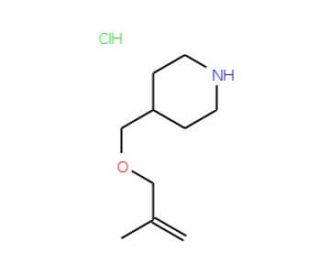 2-Methyl-2-propenyl 4-piperidinylmethyl ether hydrochloride - chemical structure image