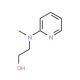 2-(Methyl-2-pyridinylamino)ethanol (CAS 122321-04-4) - chemical structure image
