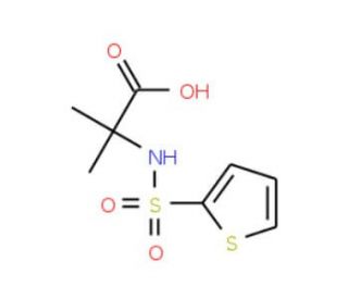 2-Methyl-2-(thiophene-2-sulfonylamino)-propionic acid - chemical structure image