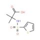 2-Methyl-2-(thiophene-2-sulfonylamino)-propionic acid - chemical structure image